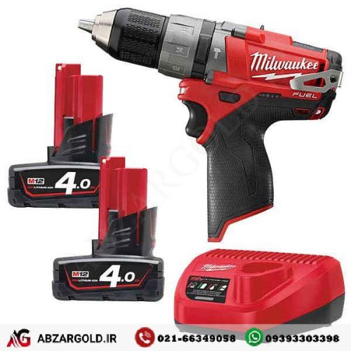 دریل چکشی میلواکی شارژی 12 ولت مدل M12-CPD-402C