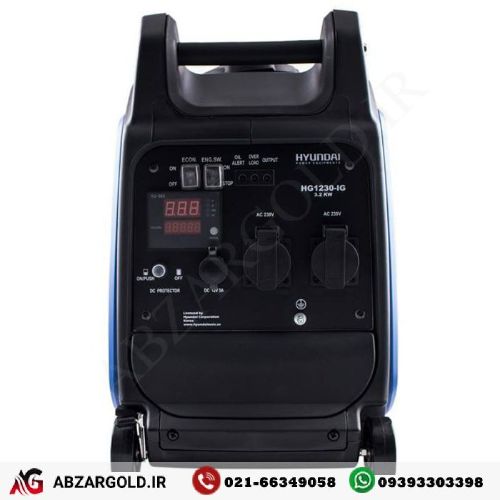 موتور برق3/2کیلووات سایلنت هیوندای مدل HG1230-IG  با گارانتی 12ماه شرکت