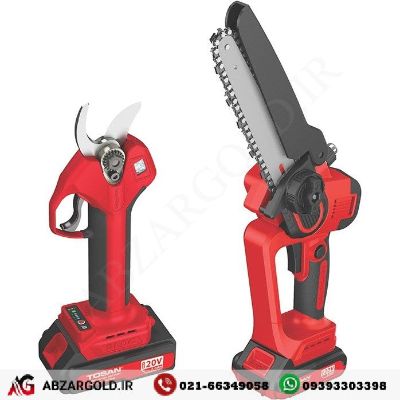 کیت قیچی و اره شارژی براشلس 20ولت توسن مدل 9599K
