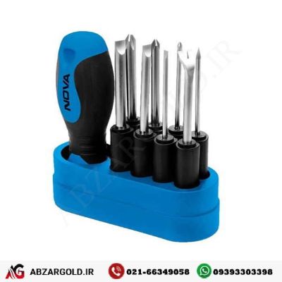 کیت پیچ گوشتی نووا 8 پارچه مدل NTS-1340