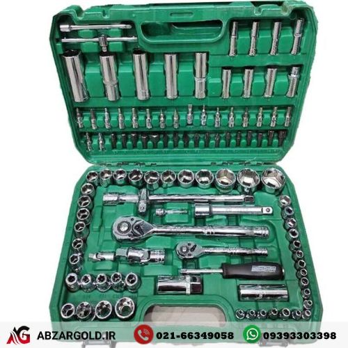 جعبه بکس 108 پارچه کروم ادون مدل 108 pcs