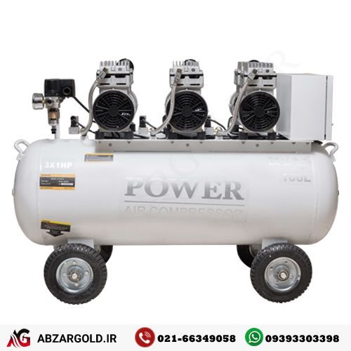 کمپرسور باد بی صدا پاور مدل CP100L-S