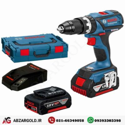 دریل پیچ گوشتی شارژی بوش 18 ولت چکشی مدل GSB18VE-EC