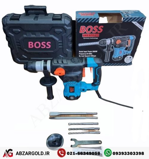 دریل بتن کن 32 میلیمتر چهار شیار جدید باس BOSS مدل BS-32N