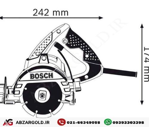 شیار زن بوش تک تیغ مدل GDM13-34