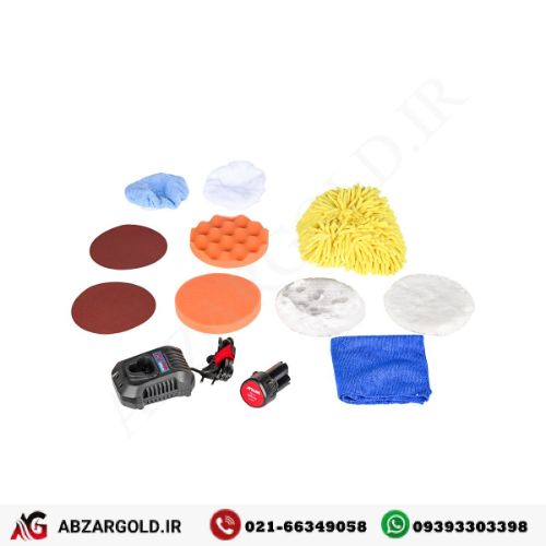 پولیش شارژی دوال اکشن12 ولت آروا مدل 5887