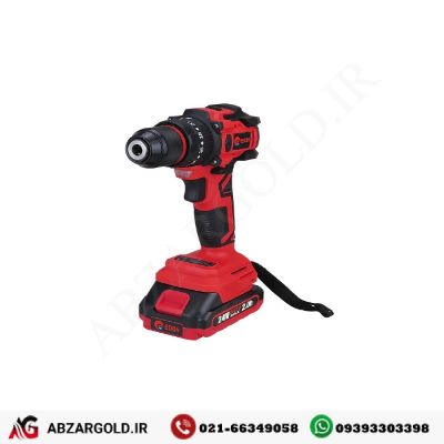 دریل شارژی ۲۴ ولت براشلس دو باطری ادون مدل AD-24BL