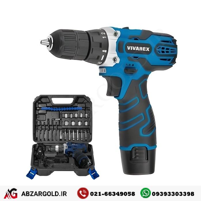 دریل پیچ گوشتی شارژی 12 ولت ویوارکس مدل VR12V-2A