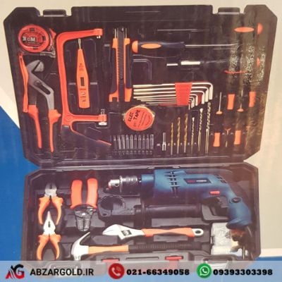 کیت دریل چکشی 1000وات با ابزارکامل ایزی پاور مدل EP 13DST