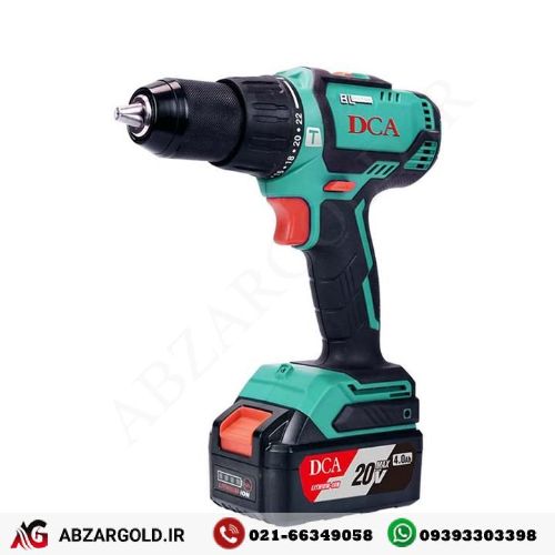 دریل شارژی 20 ولت (BRUSHLESS) چکشی 2 دور DCA مدل ADJZ05-13EM