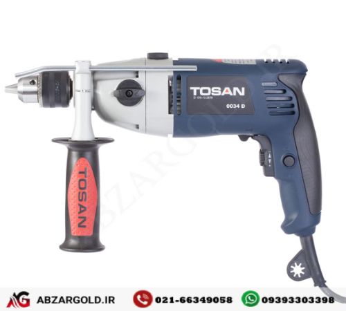 دریل 13 میلیمتری 1050 وات گیربکس دار توسن 0034D