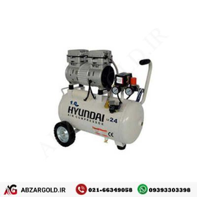 کمپرسور باد سایلنت24 لیتری هیوندای مدل AC-1024