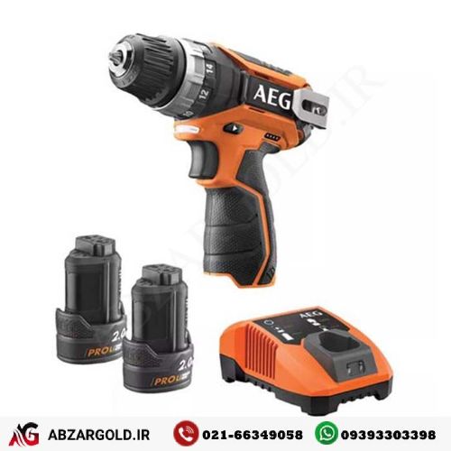 دریل پیچ گوشتی شارژی 12 ولت لیتیوم آاگ مدل BS12C2LI-202B