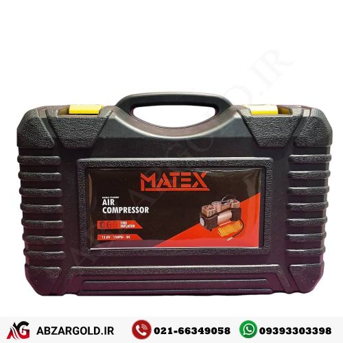 پمپ باد فندکی دو سیلندر با لوازم matex