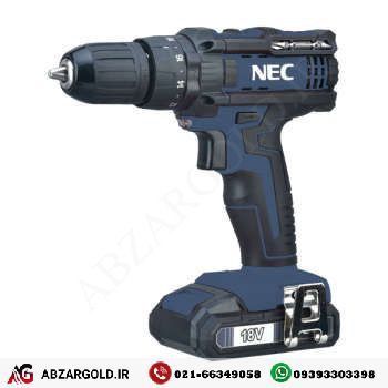 دریل پیچ گوشتی چکشی شارژی ان ای سی NEC 1618