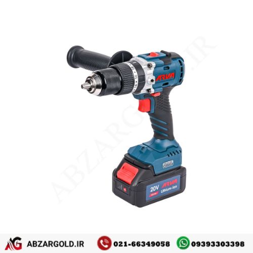 دریل شارژی چکشی براشلس 20 ولت آروا مدل 5819