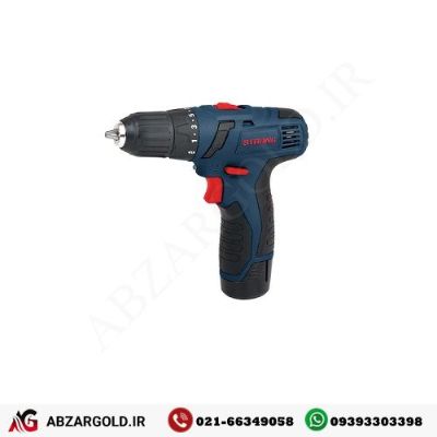 دریل شارژی ۱۲ ولت دوسرعته کیفی (۲باطری) استرانگ مدل STG1218