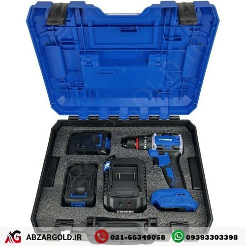 دریل شارژی چکشی 20 ولت ویوارکس مدل VR2010-BLX