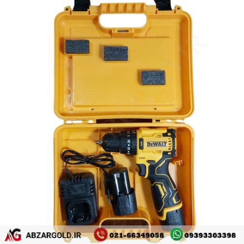 دریل شارژی 24 ولت براشلس طرح دیوالت 1300 دور Dewalt