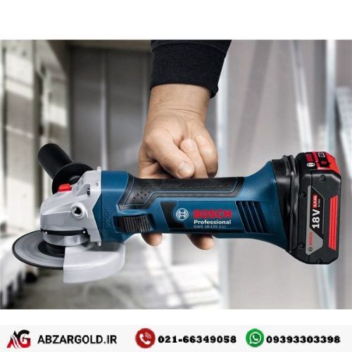 مینی سنگ فرز بوش شارژی 18 ولت مدل GWS 18 V-Li