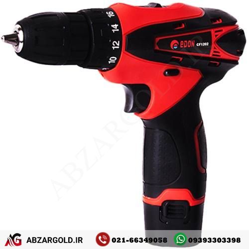 دریل پیچ گوشتی شارژی دو باطری ادون مدل cf-1202